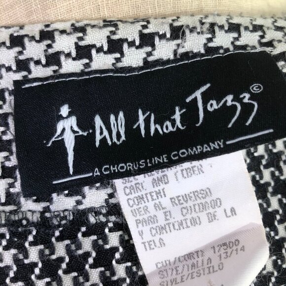 Vintage All That Jazz black and white blazer-women's size small/medium - Picture 5 of 6